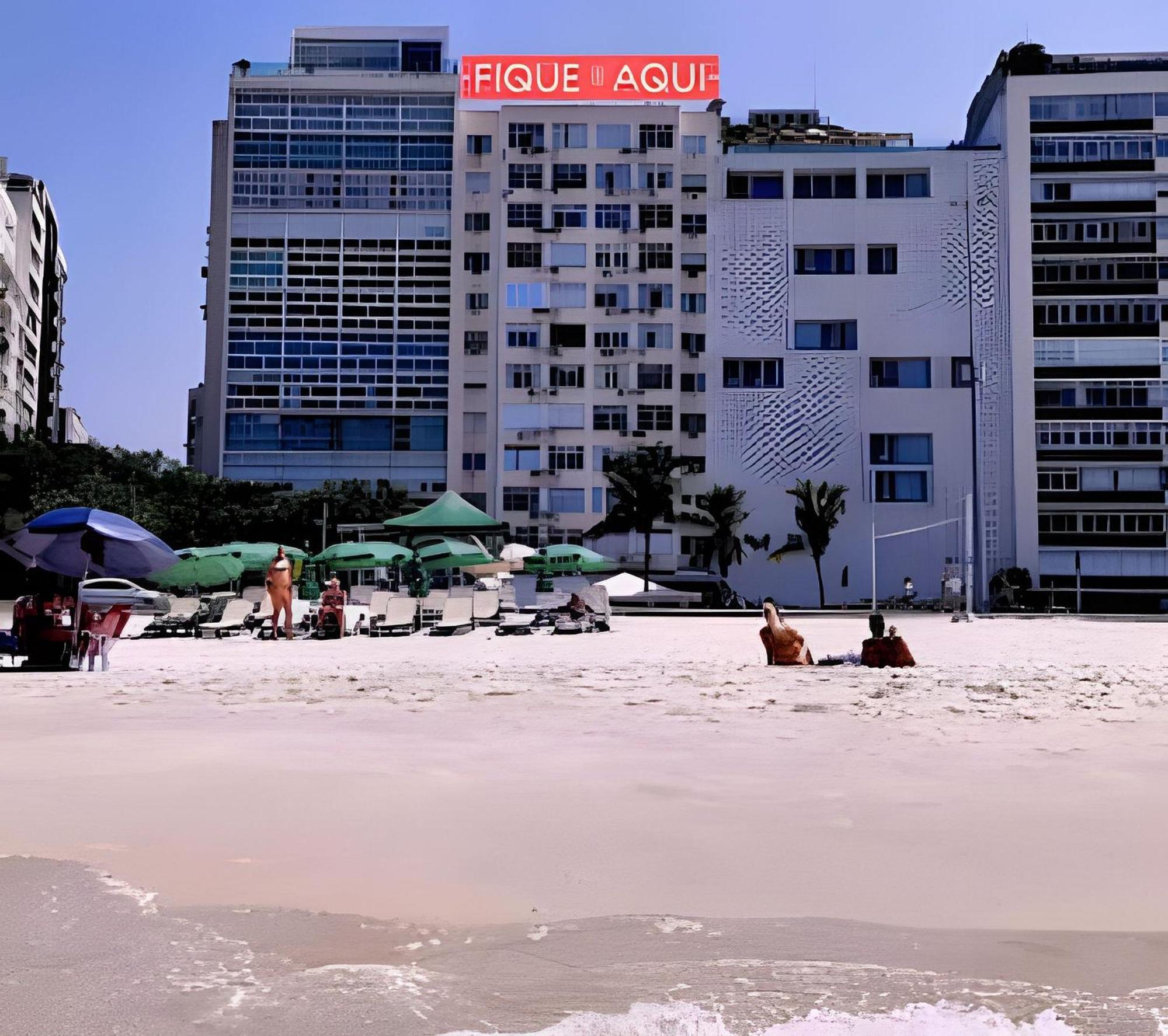 Studio Pe Na Areia Em Copacabana Ріо-де-Жанейро Екстер'єр фото